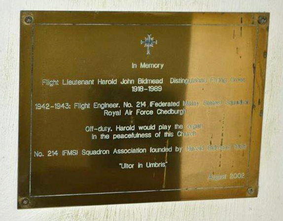 Bidmead_Harold_John_plaque